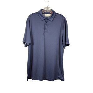 RORIE WHELAN GOLF Performance Polo, Blue with White Polka Dots, Size M